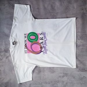 Vintage 90s It Took Me 60 Years To Look This Good Graphic Single Stitch T-Shirt